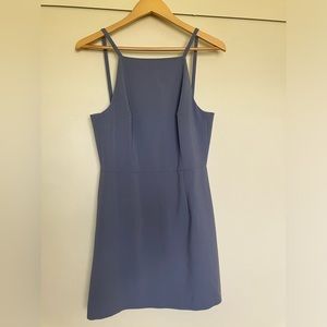 French Connection, Size 4, Light Blue, Whisper Square Neck Mini Dress